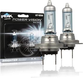 img 4 attached to 🚗 2-Pack PEAK Power Vision Silver H7 55W Automotive High Performance Headlights