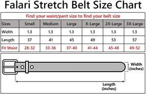 img 1 attached to Falari Canvas Elastic Stretch Braided Women's Accessories and Belts