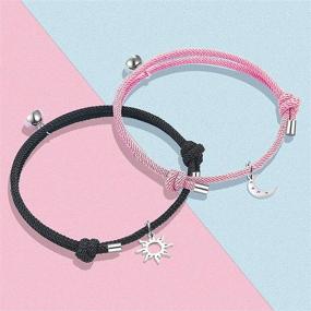 img 2 attached to 👭 Attraction Bracelets for Girls' Friendship, Relationship, and Girlfriend Jewelry