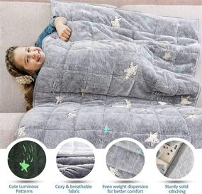 img 1 attached to Uttermara Weighted Blanket Flannel Luminous