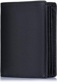 img 4 attached to Roulens Capacity Blocking Genuine Leather Men's Accessories and Wallets, Card Cases & Money Organizers