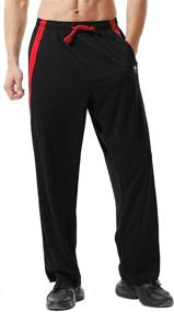 img 3 attached to 🏋️ ZEROWELL Lightweight Sweatpants for Men: Athletic Pants with Zipper Pockets - Perfect for Workout, Running, Gym & Training