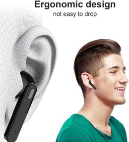 img 1 attached to 🎧 Беспроводные наушники AUGYMER Bluetooth 5.0 – наушники с автоматической парой для спорта и бега – TWS стерео HiFi с зарядным чехлом – наушники с встроенным микрофоном (черные)