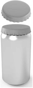 img 4 attached to 🥤 Grey Silicone Soda Can Lids – Can Covers for Standard Soda Cans – Can Caps for Better Can Saver and Stopper – 2 Pack Grey Can Toppers