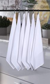 img 3 attached to 🧺 Cote De Amor 12 Pack Flour Sack Towels White 20x28 - Versatile Cotton Kitchen Essentials