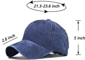 img 3 attached to 🧢 Girls and Boys Kids Baseball Cap Hat - Sun Hat for Toddlers and Babies - Unisex Unconstructed Denim and Washed Twill Hat - Ages 2-8 Years