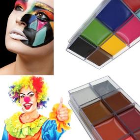 img 3 attached to 🎨 Vivid 24-Color Oil Paint Set for Face and Body Art: Perfect for Theme Parties, Halloween, and Fancy Dress Up