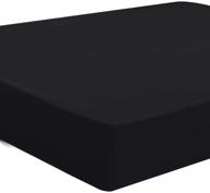 premium piccocasa black full waterproof mattress protector | noiseless cover, 5-sided tpu membrane | microfiber polyester | fits mattress depths up to 14 logo