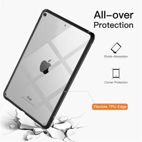 img 2 attached to 📱 TiMOVO Cover for New iPad Mini 5th Gen 2019 Case - Ultra Slim Lightweight TPU Protective Clear Cover with Shock Absorbant Air-Pillow Edge - Black