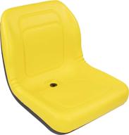 🌊 waterproof yellow deluxe high back universal seat for utv, mower tractor, skid steer loader: ultimate comfort and durability logo