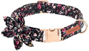 img 4 attached to 🌸 Flower Power: Stylish Dog Collar for Girl Dogs with Detachable Flower Decoration