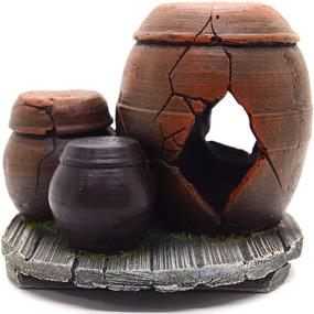 img 4 attached to Enhance Your Home Aquarium with CLAYPOT Settle Premium Decoration - Small Fish, New Decor, Asian Style