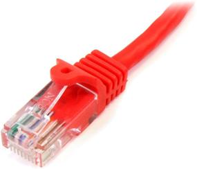 img 1 attached to 🔴 StarTech.com 2ft Красный кабель Ethernet Cat5e - без зацепов кабель для короткого сетевого соединения