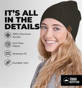 img 3 attached to Daily Knit Beanie Tough Headwear Sports & Fitness for Running