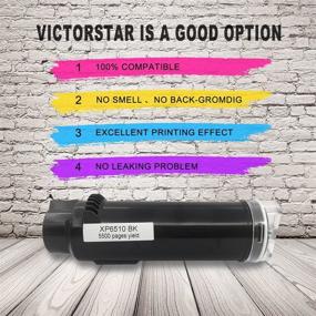 img 1 attached to 🖨️ VICTORSTAR Compatible Toner Cartridge for Xerox Phaser 6510 WorkCentre 6515 - Extra High Yield 5500 Pages - Black (1 Black) - Ideal for Xerox Laser Printers Phaser 6510/N/DN/DNI, WorkCentre 6515/N/DN/DNI