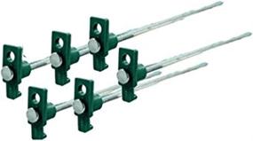 img 2 attached to 🏕️ Ultra-Durable UM24 Set of 6 Heavy Duty Tent Pegs - 10" Metal Forged Steel Tent Tarp Stake: Unbeatable Quality and Reliability