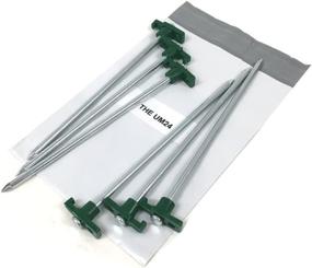 img 1 attached to 🏕️ Ultra-Durable UM24 Set of 6 Heavy Duty Tent Pegs - 10" Metal Forged Steel Tent Tarp Stake: Unbeatable Quality and Reliability