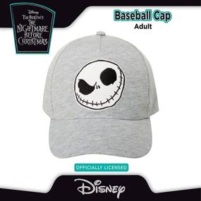 img 2 attached to Spooktacular Disney Nightmare Before Christmas Hat: Jack Skellington Baseball Cap for Men, Dad Hat