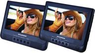 📺 sylvania 10.1-inch dual screen portable dvd player with usb card slot for digital movie playback logo
