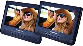 img 1 attached to 📺 Sylvania 10.1-Inch Dual Screen Portable DVD Player with USB Card Slot for Digital Movie Playback