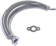 🚲 sthus half moon chrome muffle exhaust pipe for 80cc and 49cc motorized bicycles logo