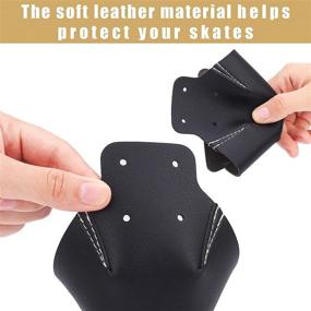 img 1 attached to 🛡️ Ruisita 6 Pieces Toe Cap Protectors for Quad Roller Skates - Leather Roller Skate Caps, Artificial Leather Roller Skate Toe Caps - Guards and Protectors