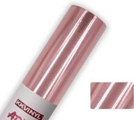 🎀 1ft x 4.1ft permanent pink craft vinyl roll in kkvinyl mirror chrome glossy finish logo