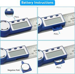 img 1 attached to 🛠️ ESynic Protractor: The Ultimate Resetting Tool for Woodworking and Construction Projects