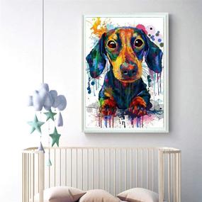 img 3 attached to WOWDECOR Diamond Painting Colorful Animals