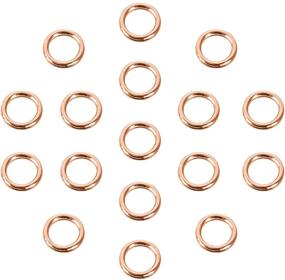 img 4 attached to 🔗 Souarts Gold Rose Gold Closed Jump Rings: Ideal for Necklace Bracelet Jewelry Making (Rose gold-100pcs，6mm)