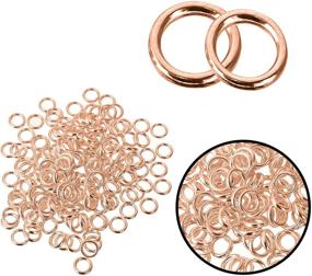 img 3 attached to 🔗 Souarts Gold Rose Gold Closed Jump Rings: Ideal for Necklace Bracelet Jewelry Making (Rose gold-100pcs，6mm)