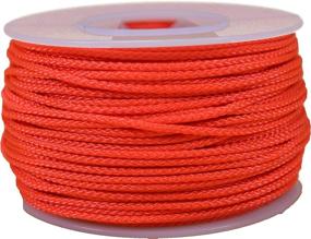 img 1 attached to 🔶 High-Strength 100 Pound Neon Orange Micro Cord - 125 Feet - Ideal Paracord Accessory Cord for All Applications