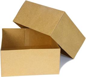 img 2 attached to 🎁 Versatile 15 PCS Brown Kraft Gift Boxes: Perfect for Christmas, Holidays, Birthdays, Weddings and more!