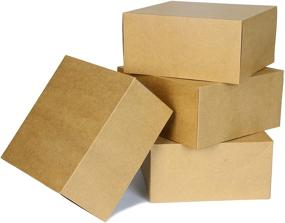 img 4 attached to 🎁 Versatile 15 PCS Brown Kraft Gift Boxes: Perfect for Christmas, Holidays, Birthdays, Weddings and more!