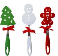 🍪 christmas snowman and gingerbread spatulas by dei: festive kitchen tools for holiday baking logo