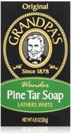 🧔 pack of 4 grandpa's soap 4.25 oz pine tar logo