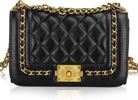 img 4 attached to 👜 Exquisite Leather Crossbody Designer Shoulder Handbag: A Must-Have for Women's Handbags & Wallets Collection