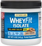 fitness labs wheyfit isolate - pure 100% whey protein isolate (5 oz, dutch chocolate) logo