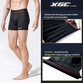 img 2 attached to 🚴 High-Density, High-Elasticity, and Highly Breathable 4D Gel Padded Men's Cycling Underwear Shorts