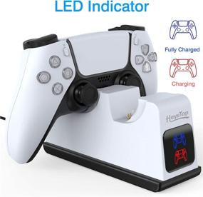 img 2 attached to 🎮 HEYSTOP PS5 Controller Charger Station: DualSense Charging Dock with LED Indicator - Fast and Compatible Charging for Sony Playstation 5 Controller