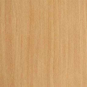 img 4 attached to Light Wood Grain Peel and Stick Contact Paper for Cabinets | 17.7×118 Inches PET | Easy to Install & Clean | Removable Wallpaper | Self Adhesive Wood Wallpaper