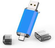 📱 32gb usb 3.0 type c dual otg flash drive usb c thumb drive memory stick for usb-c smartphones, tablets & new macbook by topesel logo