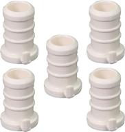 🔌 supply giant qqqm0012-5 plastic pex poly alloy plug end cap barb pipe fitting, 1/2-inch, white, pack of 5 logo