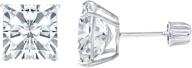 💎 ioka solitaire princess zirconia earrings - girls' jewelry earrings for enhanced seo logo