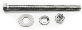 img 2 attached to 🔩 8 Pack of 16X4 Stainless Steel Threaded Washers by Fullerkreg