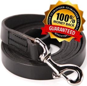 img 1 attached to 🐕 Highly Durable and Water Resistant Logical Leather Dog Leash: Ideal for Training - Crafted from Heavy Full Grain Leather