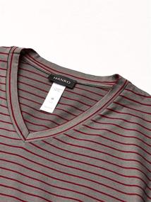 img 1 attached to HANRO Sporty Stripe Granite Bordeaux Men's Clothing
