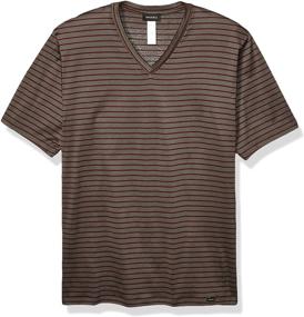 img 2 attached to HANRO Sporty Stripe Granite Bordeaux Men's Clothing