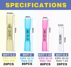 img 2 attached to 🔌 Haisstronica Waterproof Electrical Connectors - Crimp Electronics with Enhanced Connectivity