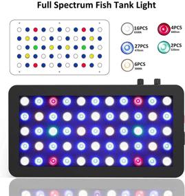 img 2 attached to 🐠 Enhance Your Aquarium with WILLS Dimmable Full Spectrum Planted Aquarium LED Lights - Ideal for Freshwater and Saltwater Fish Tanks